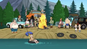 Watching Francine drain the lake.