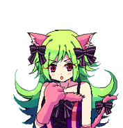 Lime in her cat costume.