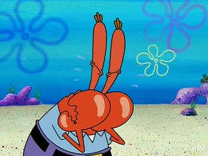 Mr. Krabs crying