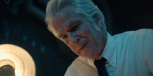 Brenner telling El she's safe after she encountered a terrifying memory in the Nina Project.