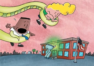 Tippy’s cameo in Captain Underpants and the Tyrannical Retaliation of the Turbo Toilet 2000.