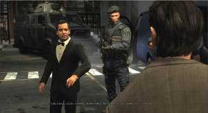 Becker arguing with Da Silva.
