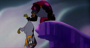 "I hope you can swim better than you can talk. Bye, Hubie! Sleep with the fishes!"