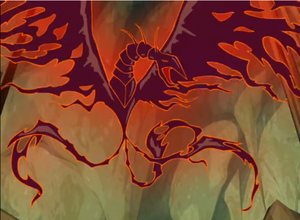 Lord Darkar in his phoenix's form