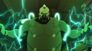 Electrocutioner in Batman: Bad Blood.