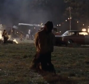 Gabe Romani being shot to death.