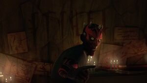 Ezra remarks that it looks like junk, and Maul warns him to touch nothing.