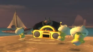 Sergueï and the Yellow Disco Rabbids' in the minigames, Bunnies have natural rhythm part 2.