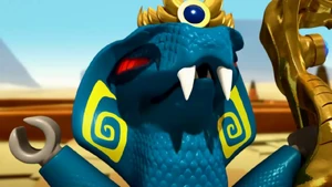 Skales rising as the Serpentine King.