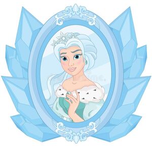 Snow Queen and Mirror Clip art