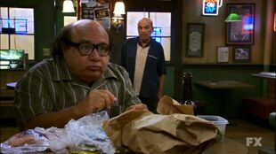 Frank being confronted by his brother, Gino.