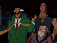 Ubu watching Batman and Robin leave without incident