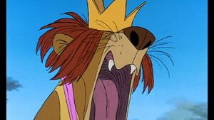 King Leonidas roaring