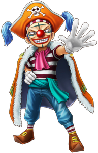 Buggy's appearance in One Piece Thousand Storm.