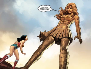 Clayface as "Wonder Woman"
