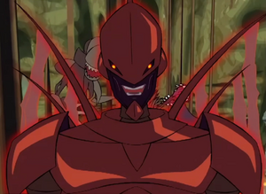 Lord Darkar with both of his monstrous minions.