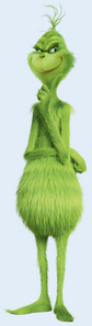The Grinch as he appears in the 2018 animated film.