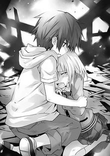 Shido saving a young Origami.