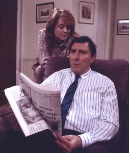Alan Bradley with his daughter Jenny Bradley.