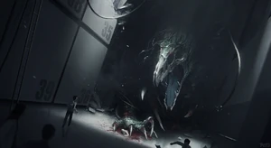 SCP-682 terrorizing the facility.