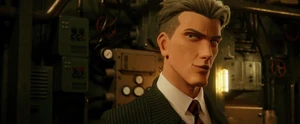 Gerald's evil grin.
