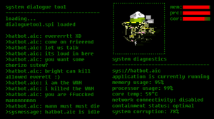 Hatbot's interface.