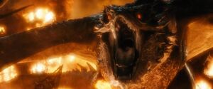 "You have nothing left but your death!" - Smaug's last words before his death.