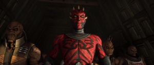 Maul and his pirate comrades land their shuttle on Florrum.