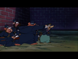 "GRAB HIM!" - McBrusque ordering his men to capture Papa Mousekewitz.