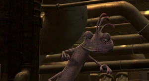 Randall finds that the machine has been unplugged thanks to Sulley.