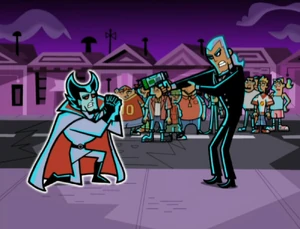 Plasmius: Please, take pity of me; I'm but a poor dumb ghost! I can't help being bad!