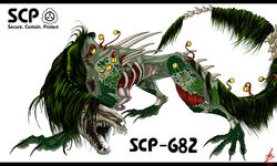 Scp 682 cute and poor 😍😣😶 blood warn!