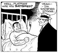 Stooge on his death bed