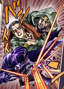 Benjamin protecting L.A. with his Tomb of the Boom.