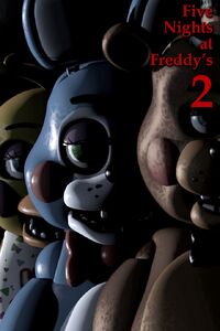 Toy Bonnie, Toy Freddy and Toy Chica on the XBox cover for Five Nights at Freddy's 2.