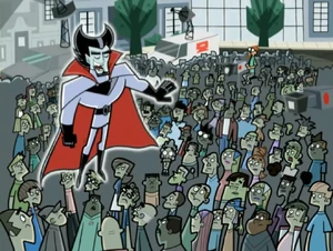 (Maddie: Evil. But ingenious. That way it'll just pass harmlessly through the Earth.) "It's your choice world. Be destroyed or me saved....."