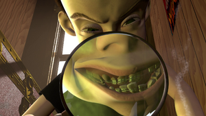 Sid's Evil Grin as he tortures Woody.