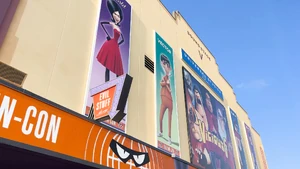 Scarlet's Poster in Universal Studios Theme Park Orlando, Florida.