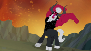 Tirek about to smash the ground S4E26