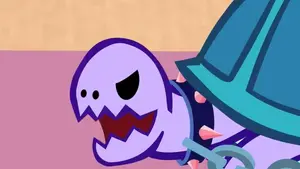 The Tortoise's scary teeth.