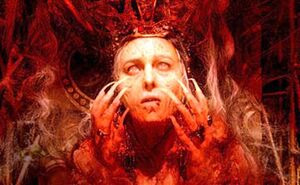 The Queen during the rejuvenation ritual.