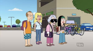 Constance with sunglasses.
