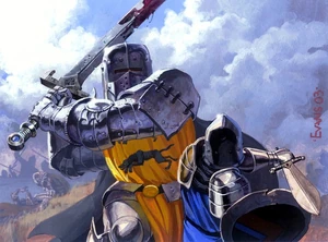 The Mountain fighting a normal-sized man.