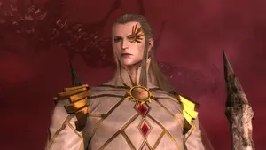 Balder after unmasking himself.