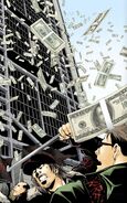 Near drops lots of money to distract Kira's followers.