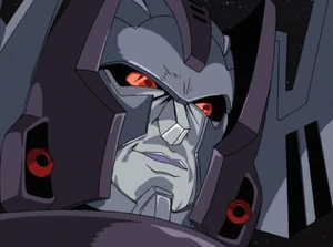 Megatron's evil grin.
