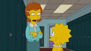 Ms. Cantwell before sending Lisa to detention.png (627 KB) "Hello, Lisa. I was shocked to hear from Principal Skinner that you and I aren't getting along. You should never tell on a bully, Lisa. Everyone knows that."