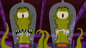 Kang and Kodos' evil stare.