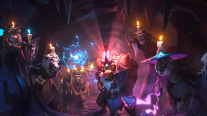 King Togwaggle confronts an adventurer.