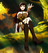 Ultear sits on a tree.